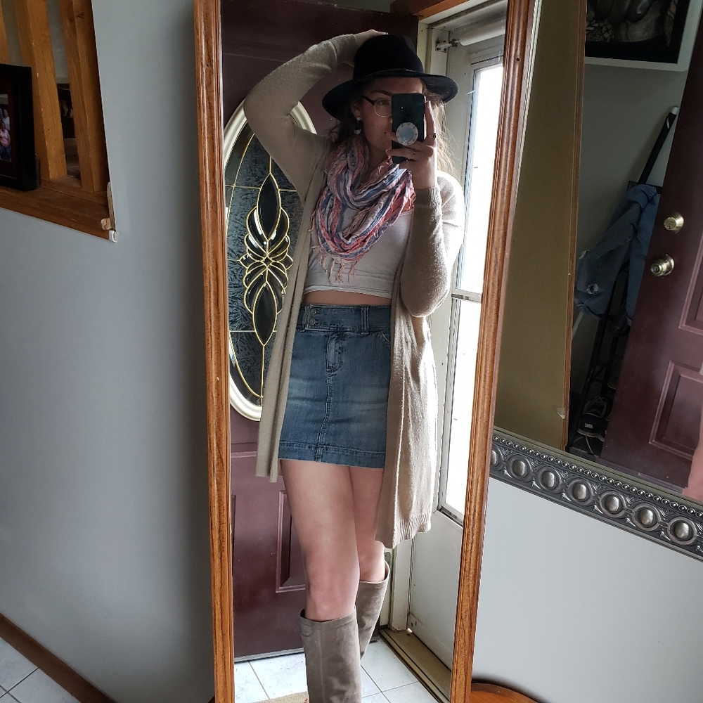 Long Tan Sweater Cardigan